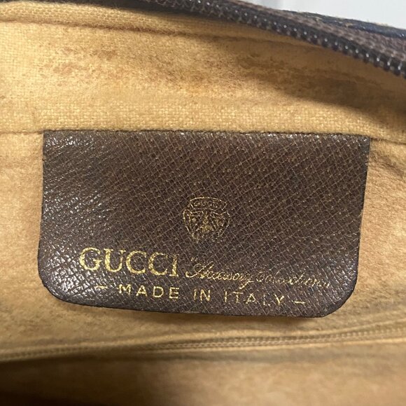 Vintage Gucci GG Supreme Sherry Line Shoulder Bag in Tan Brown - Picture 8 of 11